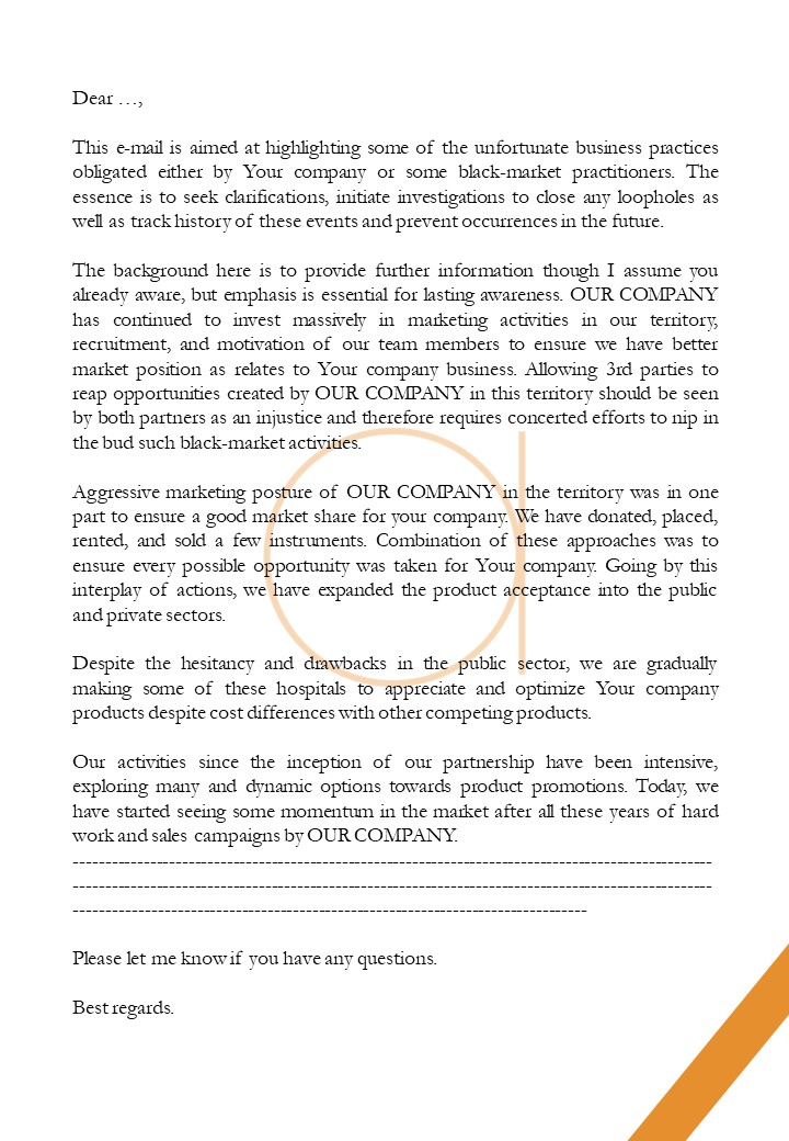 Business Letter Templates - Anderson Marketing Services | Unique ...